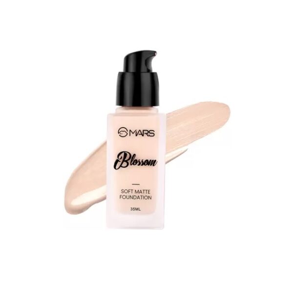 Mars Blossom Soft Matte High Definition Liquid Foundation High Coverage 35 ml